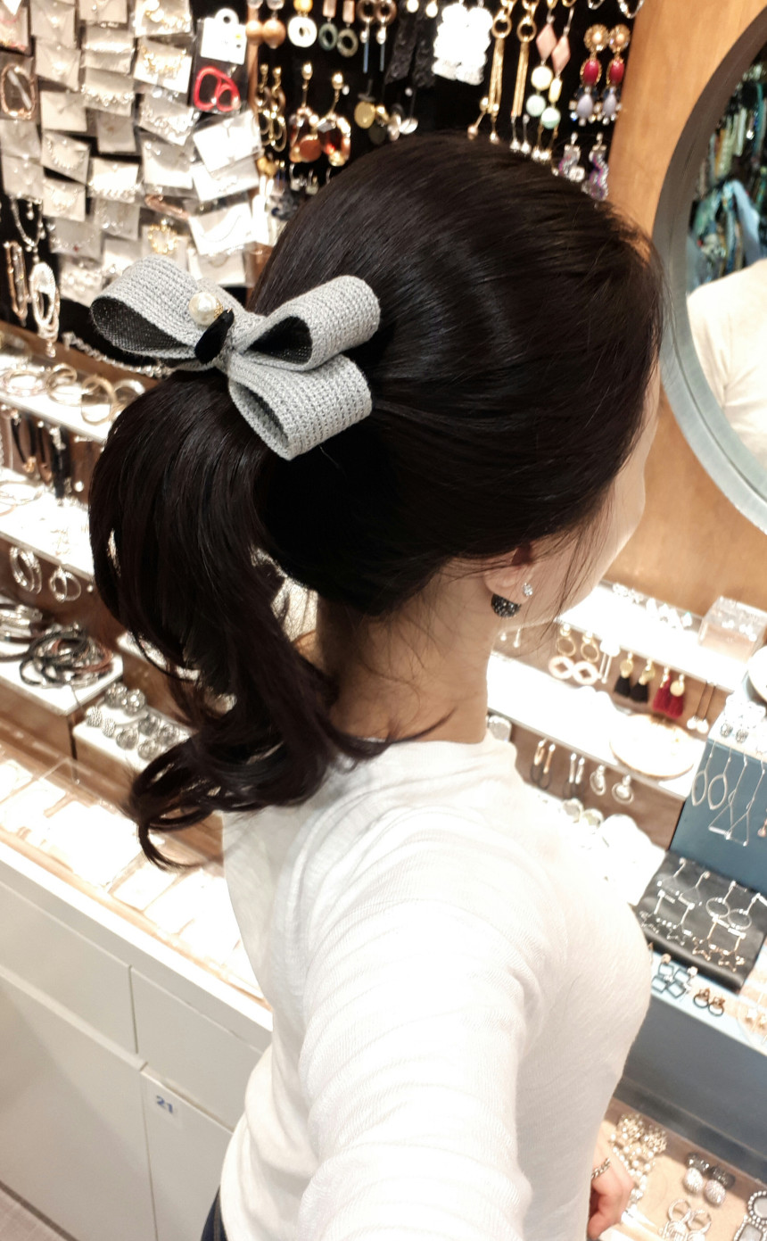 Hair Accessories Tassel Pearl Pendant Fine Knit Vo