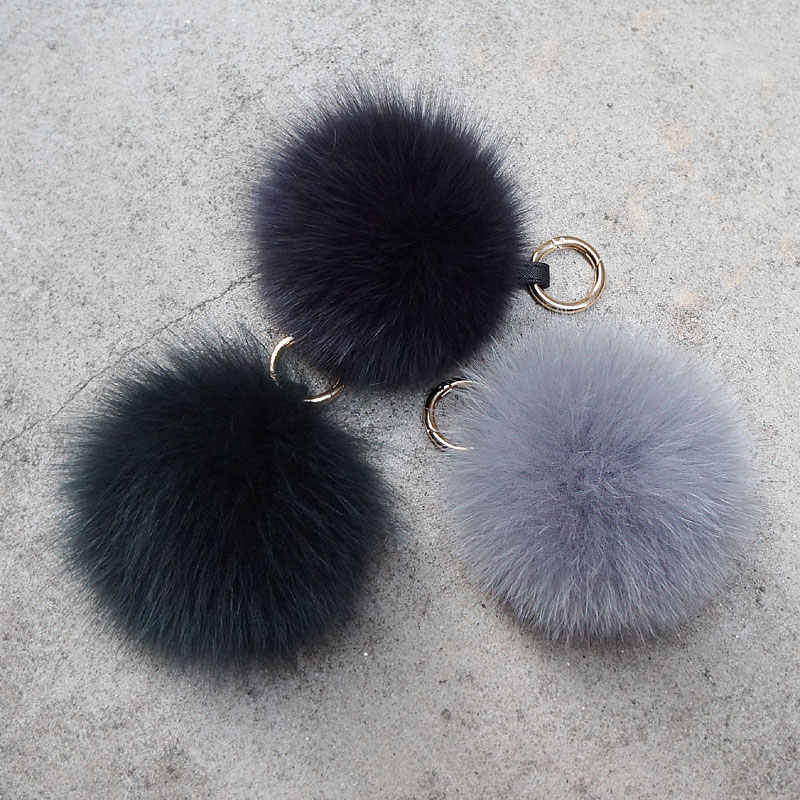 Foam foam key ring Bottom fur coat Winter coordina