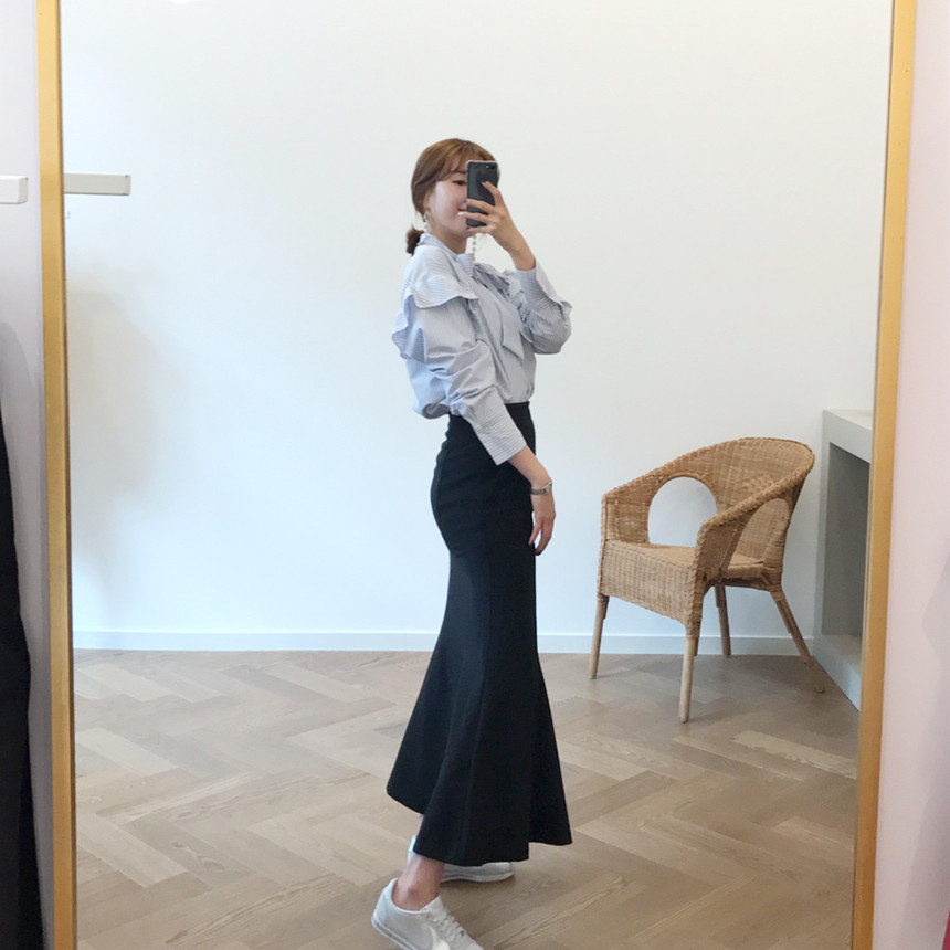 High West Mermaid Long Skirt H Line Long Skirt Fla