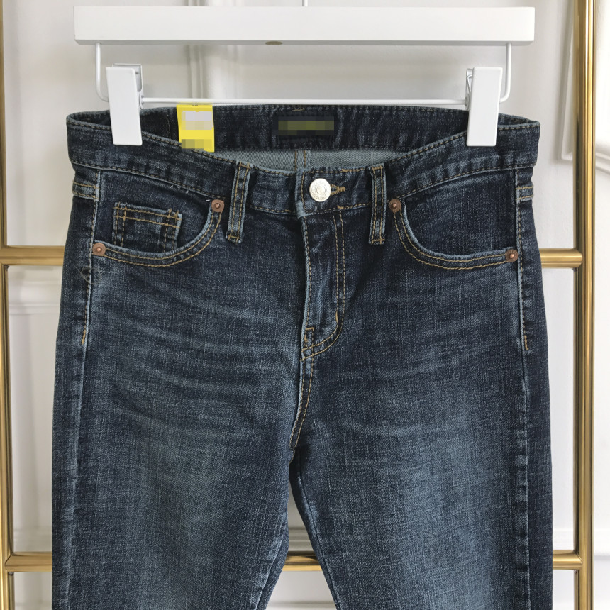 Korea Jeans Pants Half-Zipper Life Skinny Jean Pan