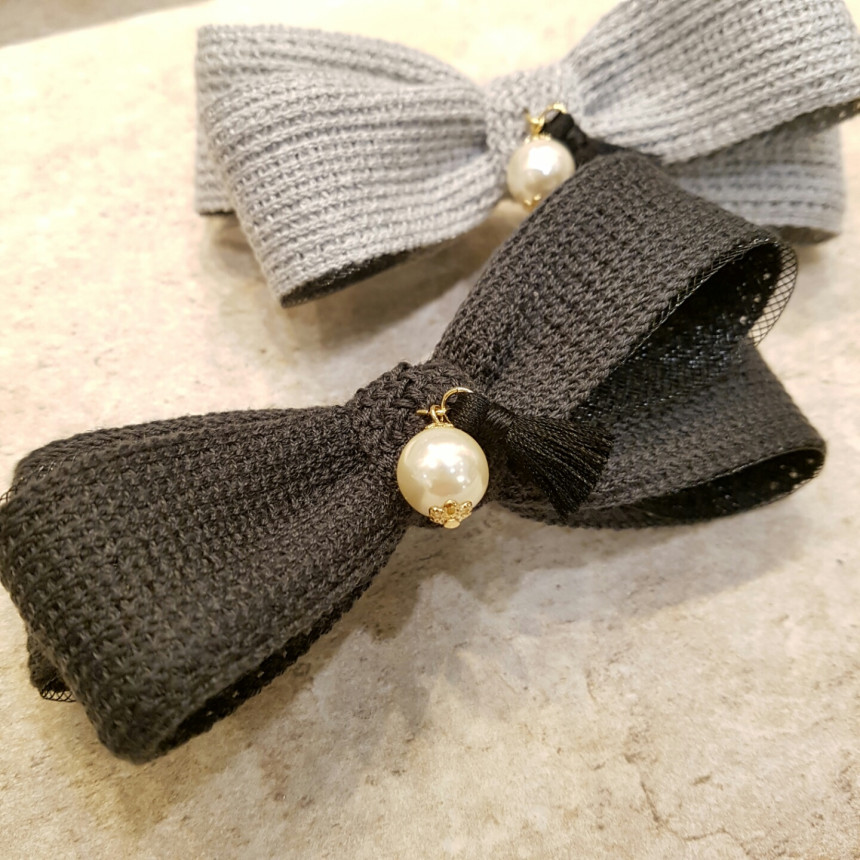 Hair Accessories Tassel Pearl Pendant Fine Knit Vo