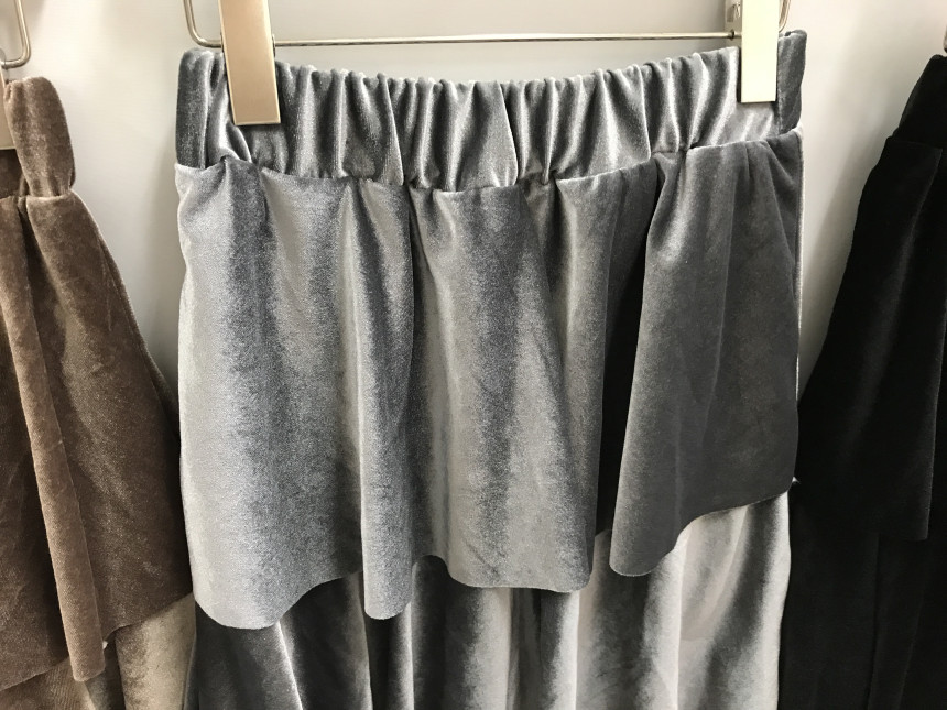 Velvet Cangkou skirt 3col basic Cody Nordic style 