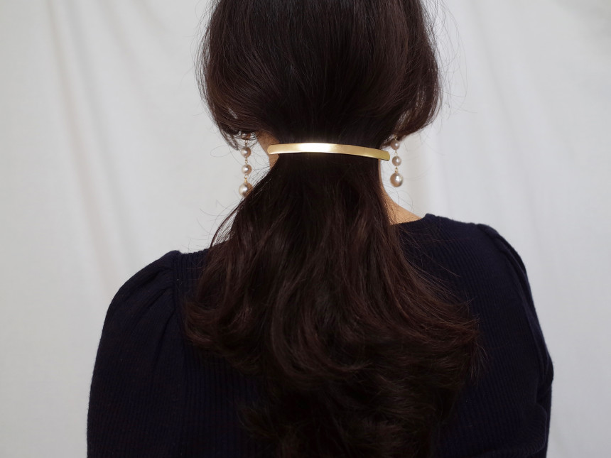 Hair Accessories Square Slim Matte Hairpin Date Go