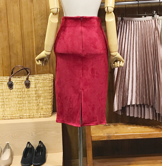 H Line Span Suede Long Skirt Wedding Gentleman Fas