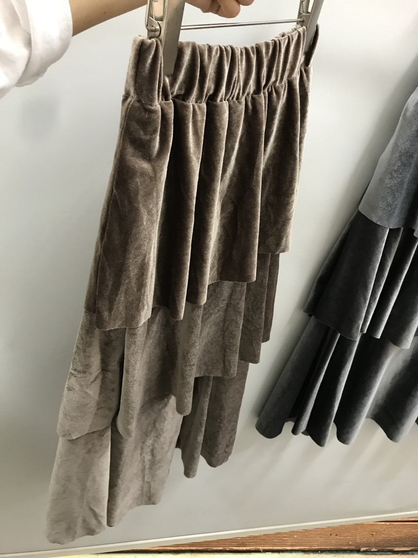 Velvet Cangkou skirt 3col basic Cody Nordic style 