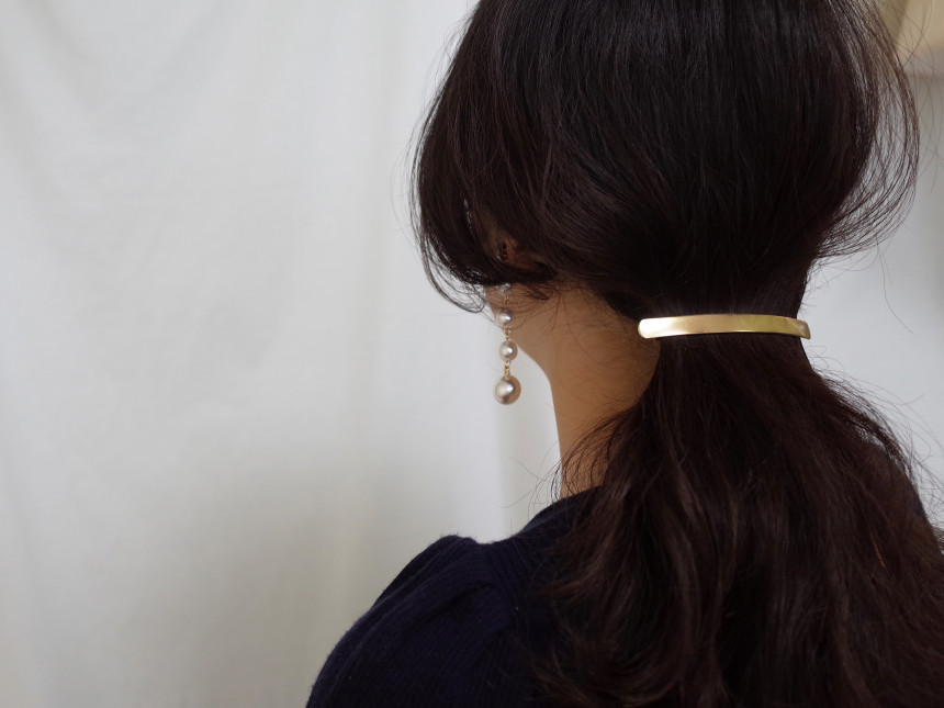 Hair Accessories Square Slim Matte Hairpin Date Go
