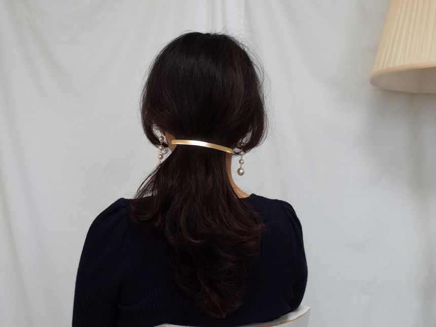 Hair Accessories Square Slim Matte Hairpin Date Go