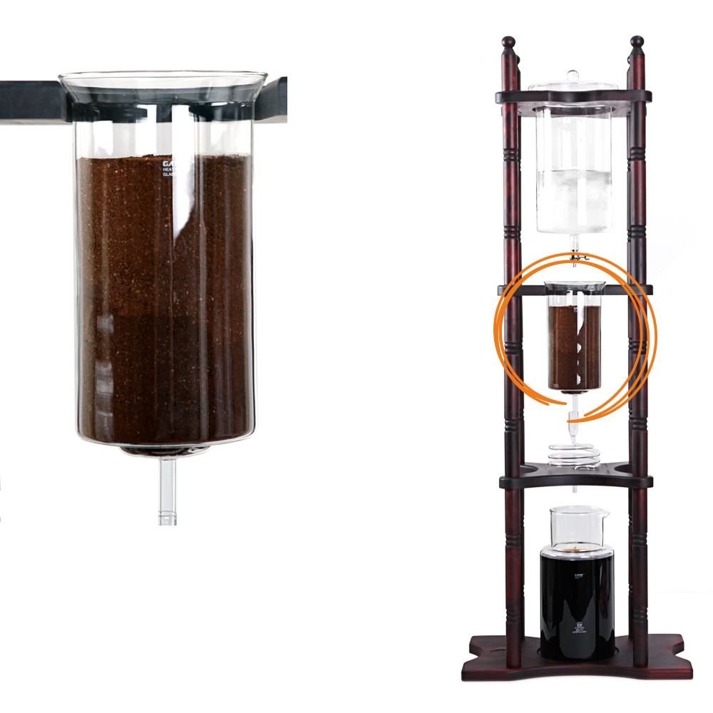 더치커피기구 만들기 빈 호프 유리 부품 3000ml 원두저장고 - 메인 이미지