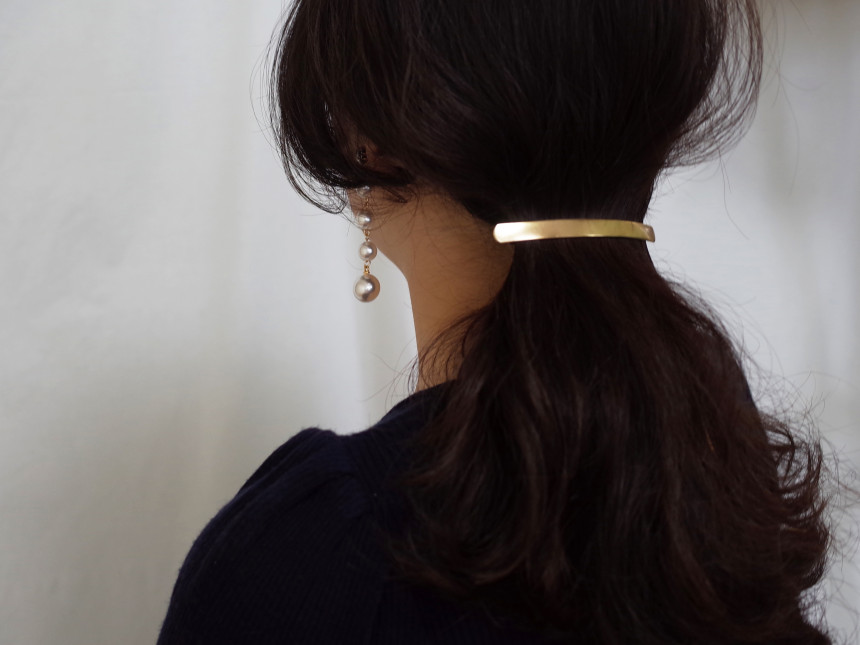 Hair Accessories Square Slim Matte Hairpin Date Go