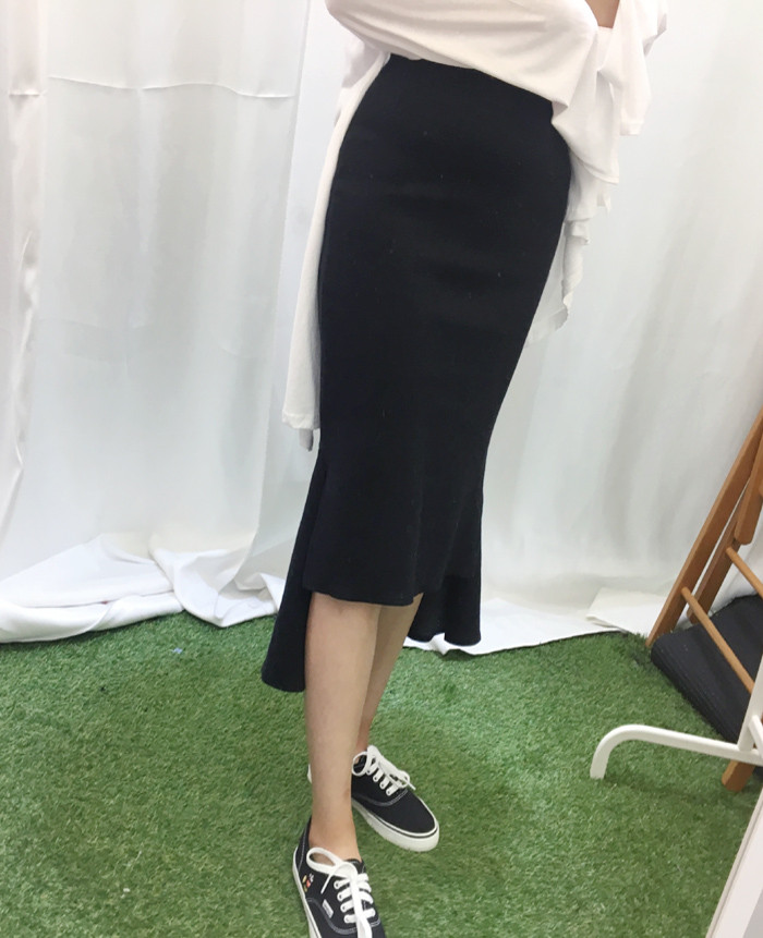 Mermaid Banding Unbalanced Long Skirts Flare Chima