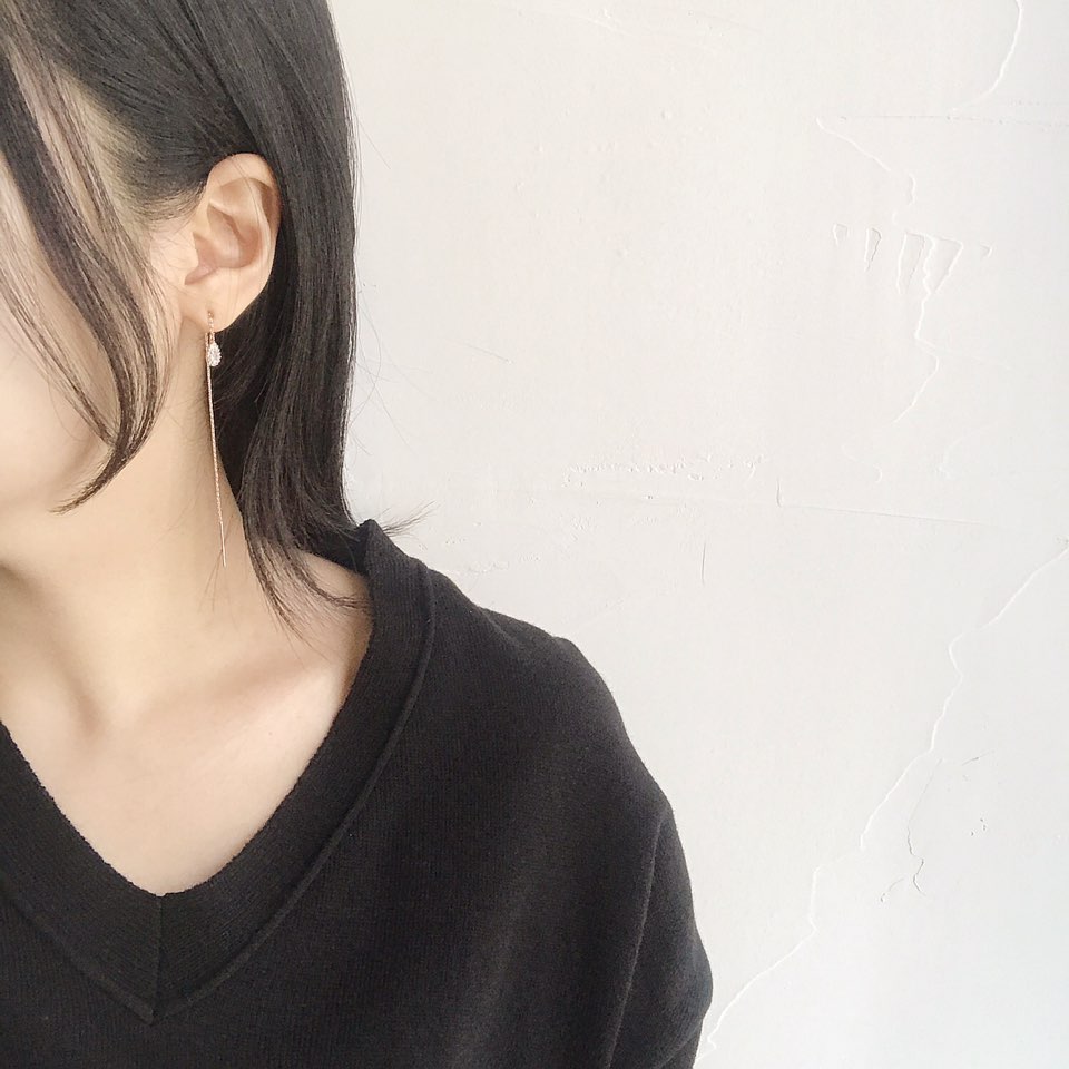 Water Drop Long Drop Earrings Women Natural Fashio