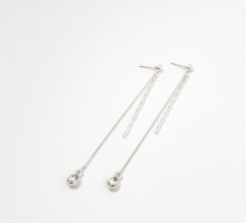 Simple Chain Long Earrings Recommended Stylish Gor