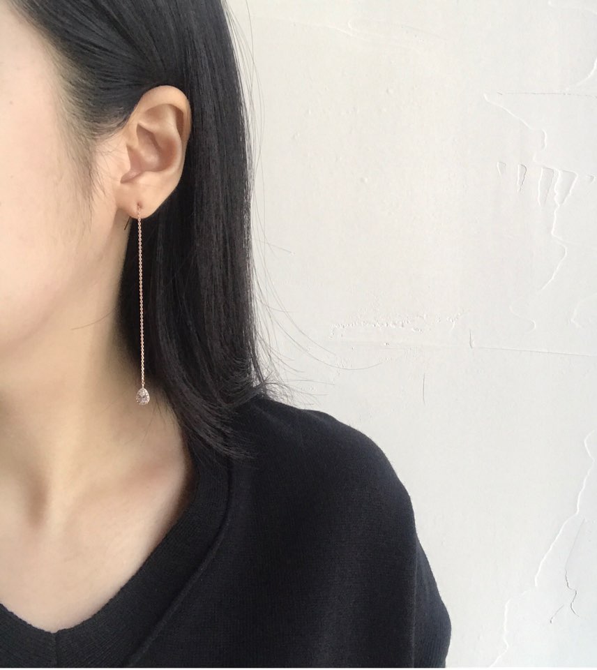 Water Drop Long Drop Earrings Women Natural Fashio