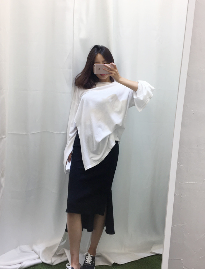 Mermaid Banding Unbalanced Long Skirts Flare Chima