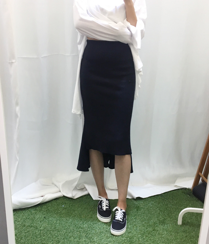 Mermaid Banding Unbalanced Long Skirts Flare Chima