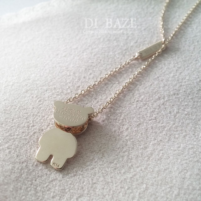 미아방지목걸이 14K 18k 아기 어린이 선물 목걸이