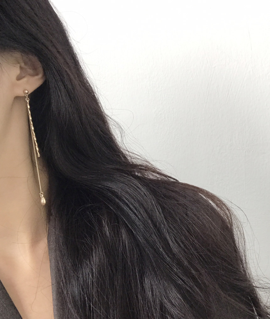Simple Chain Long Earrings Recommended Stylish Gor