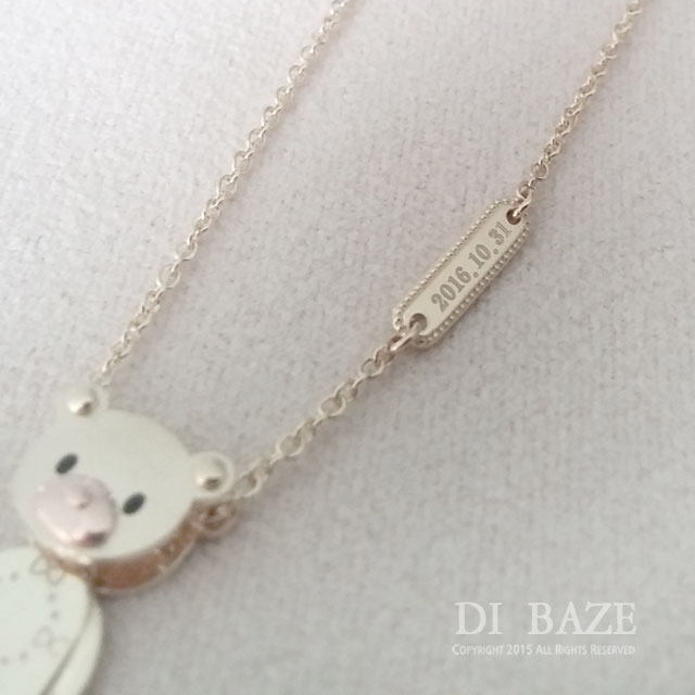 미아방지목걸이 14K 18k 아기 어린이 선물 목걸이