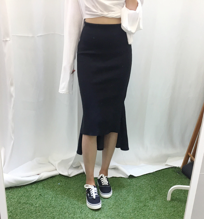 Mermaid Banding Unbalanced Long Skirts Flare Chima