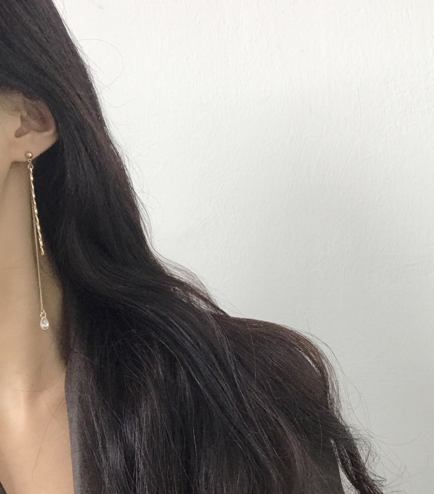 Simple Chain Long Earrings Recommended Stylish Gor