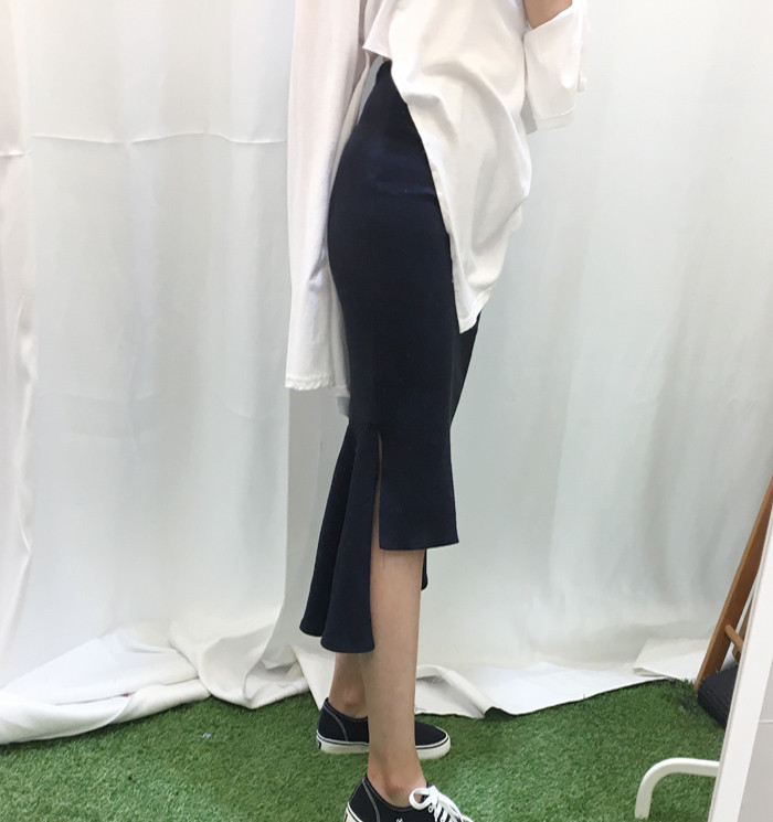 Mermaid Banding Unbalanced Long Skirts Flare Chima