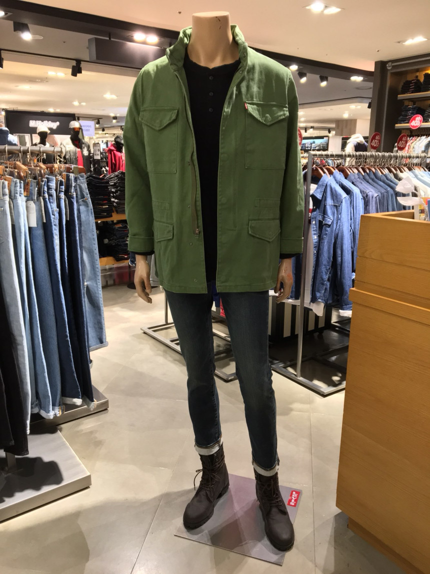 Korea Jeans Pants Levi's Men 511 Slim Fit_ Warm