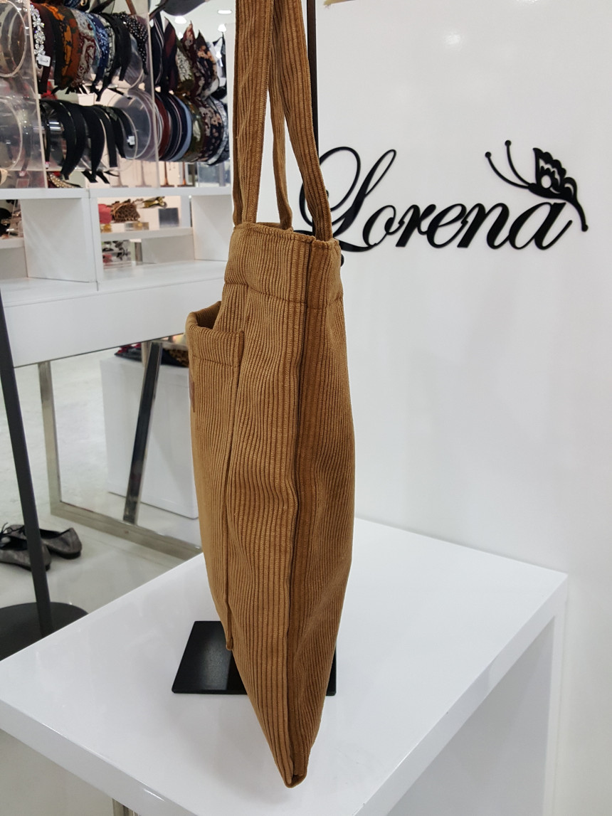Lorena corduroy eco bag DJFHGJK88-07