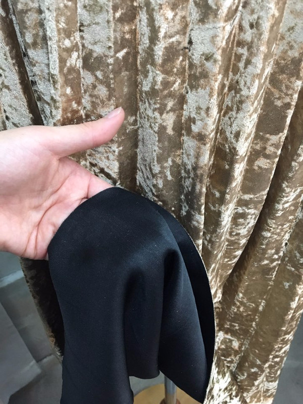 Velvet long skirt wrinkled gold skirt fabric point