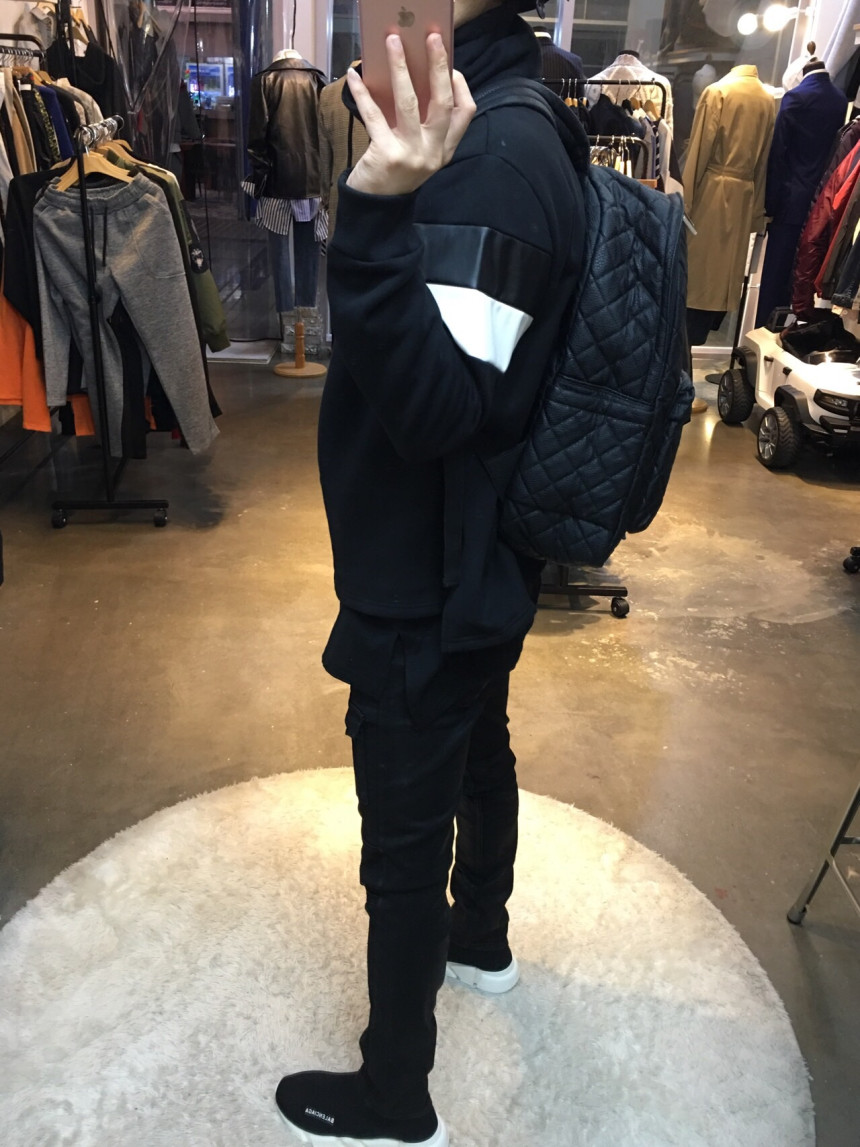 Korea Jeans Pants Pocket Patch Wax Coated Span Sli