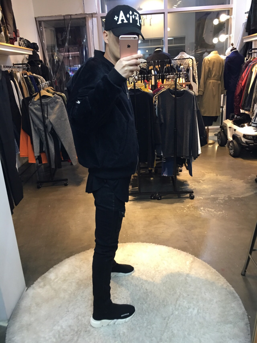 Korea Jeans Pants Pocket Patch Wax Coated Span Sli
