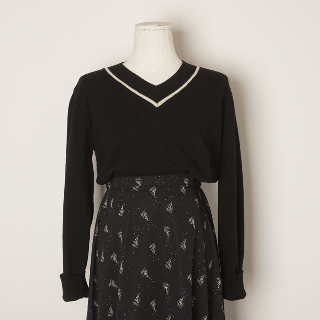 Flower chiffon skirt a long long layered autumn lo