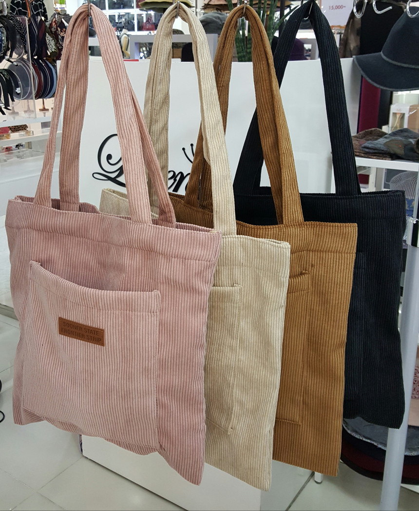 Lorena corduroy eco bag DJFHGJK88-07