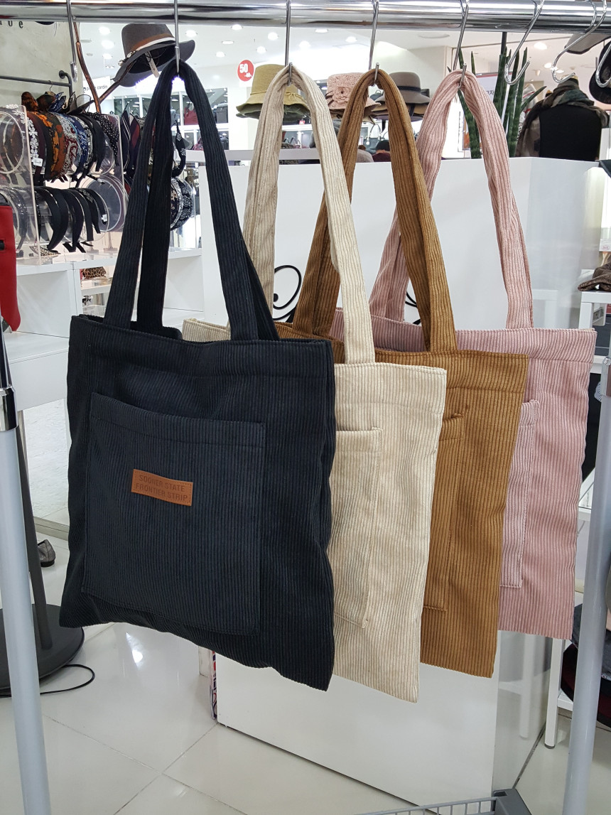 Lorena corduroy eco bag DJFHGJK88-07