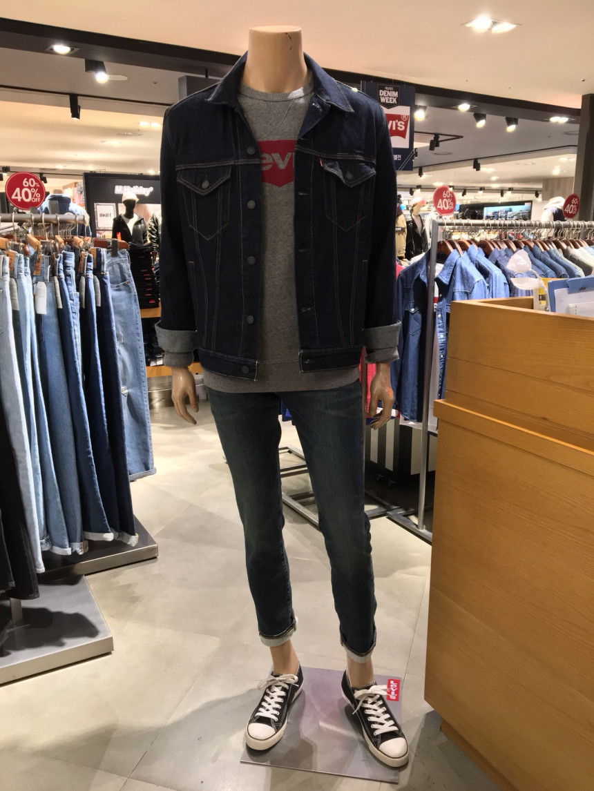 Korea Jeans Pants Levi's Men 511 Slim Fit_ Warm