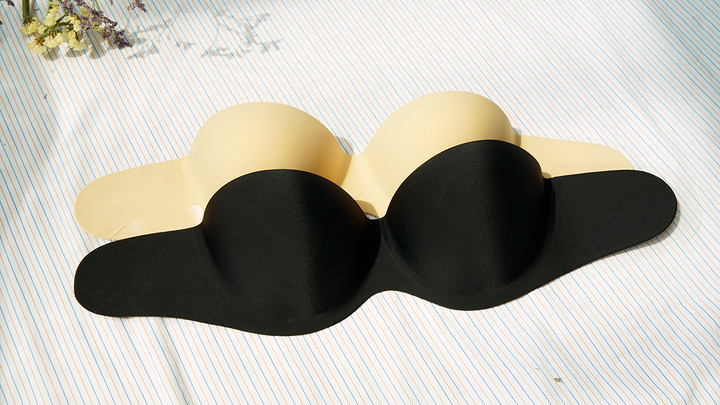 Strapless strap wingless bridal wedding dress unde