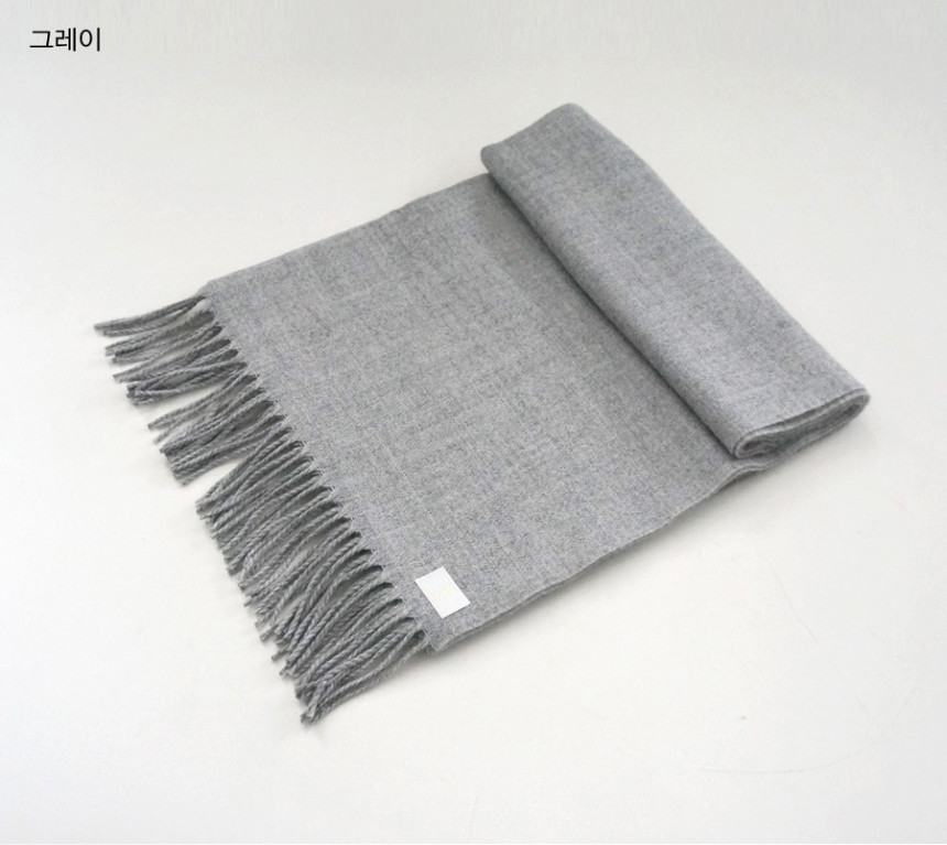 Plain Surgical Wool muffler Woman Autumn Cozy Look