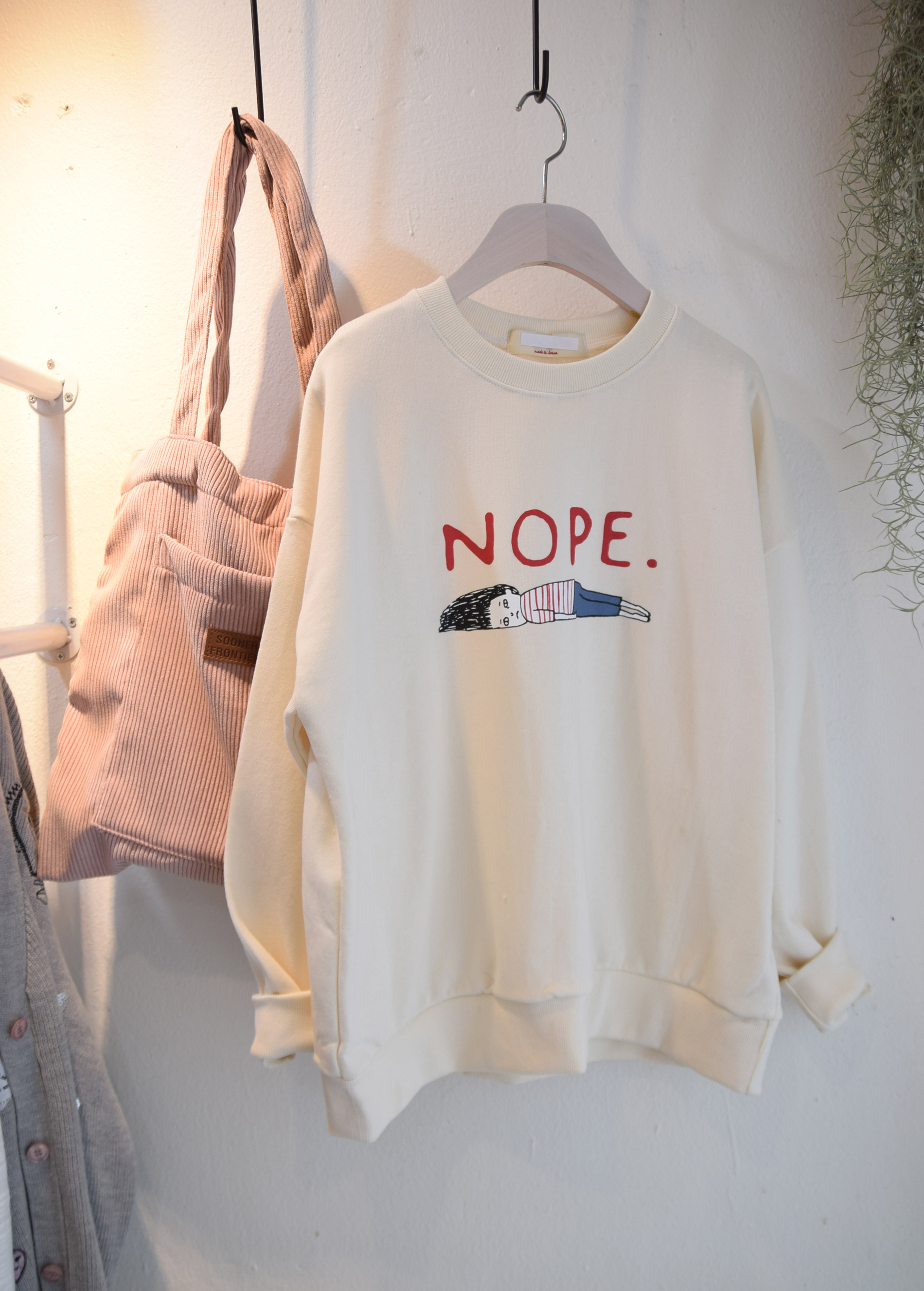 TOTE ECO SHOPPING TRAVEL Square corduroy pocket