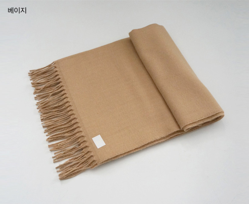 Plain Surgical Wool muffler Woman Autumn Cozy Look