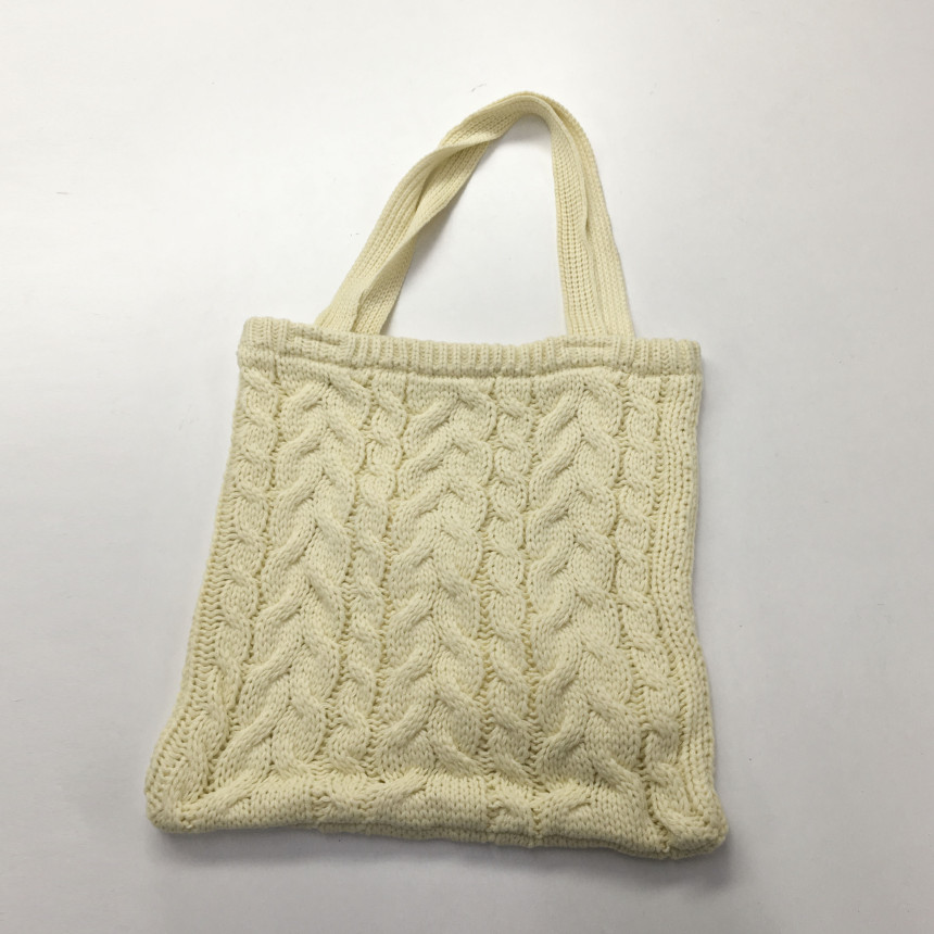 moss twisted knit eco bag woman autumn bag winter 
