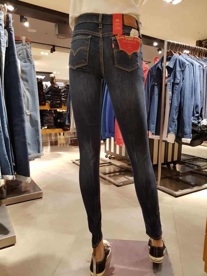 Korea Jeans Pants Levi's 711 Skinny Pit Worms L