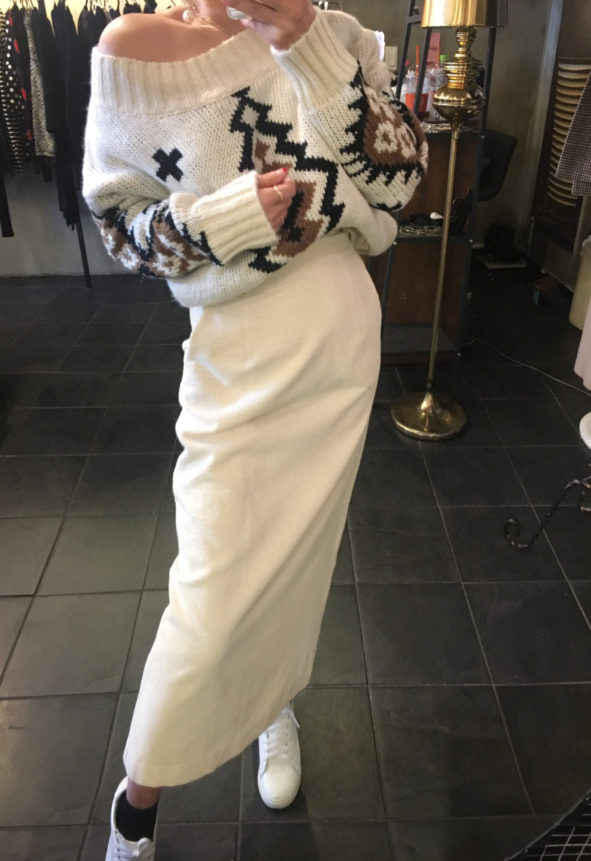 Basic Longgolden Skirt Modern classic feeling Dail