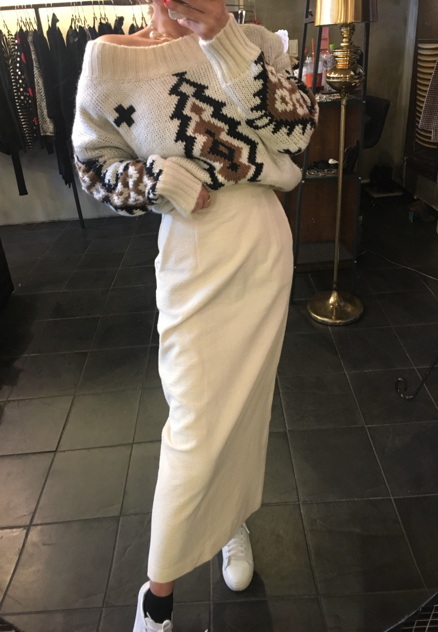 Basic Longgolden Skirt Modern classic feeling Dail