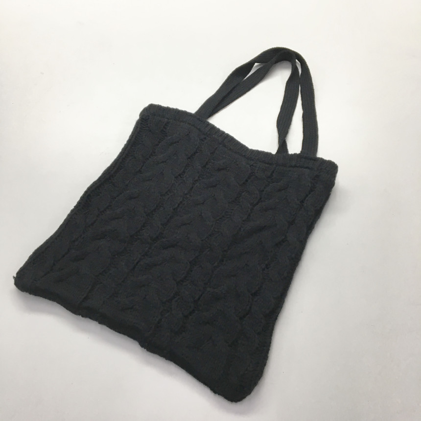 moss twisted knit eco bag woman autumn bag winter 