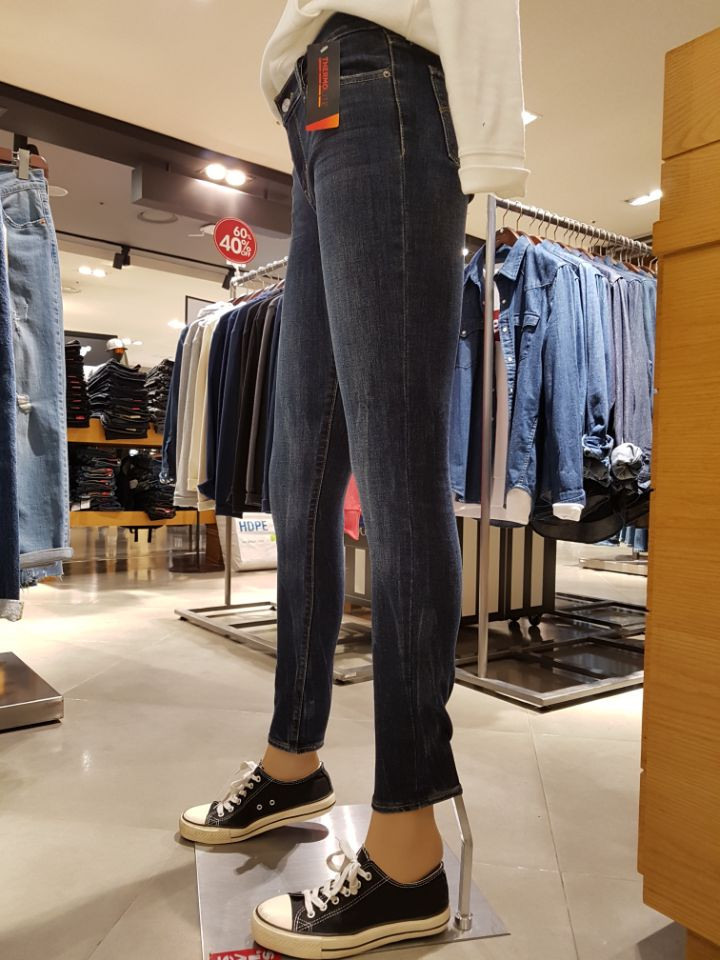 Korea Jeans Pants Levi's 711 Skinny Pit Worms L