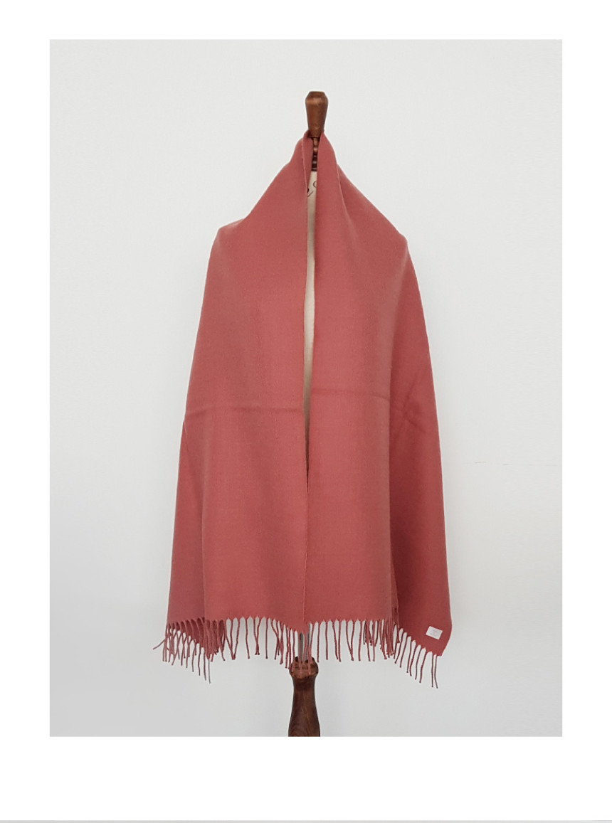 Plain Surgical Wool muffler Woman Autumn Cozy Look