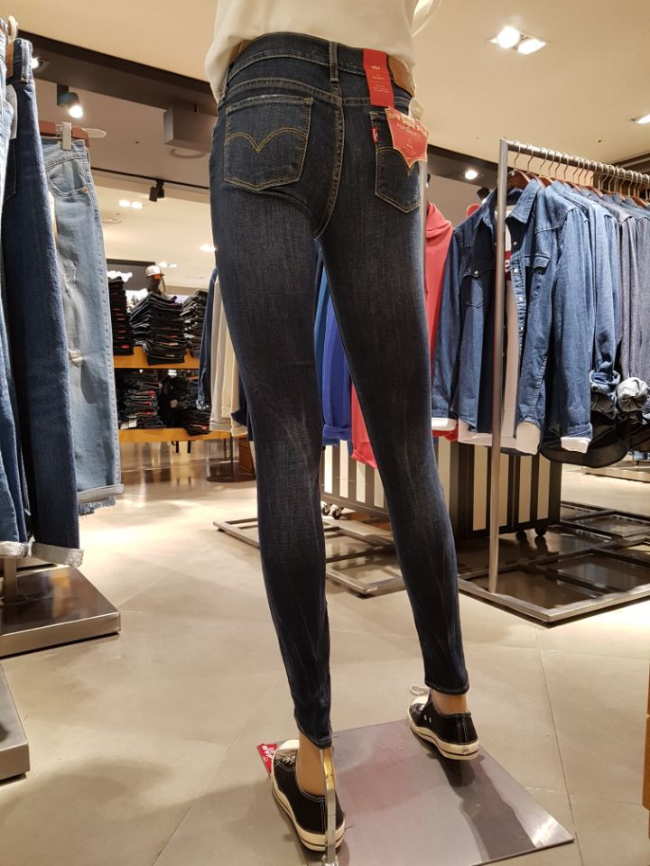 Korea Jeans Pants Levi's 711 Skinny Pit Worms L