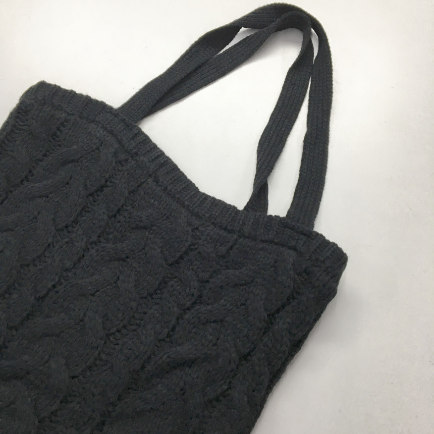 moss twisted knit eco bag woman autumn bag winter 