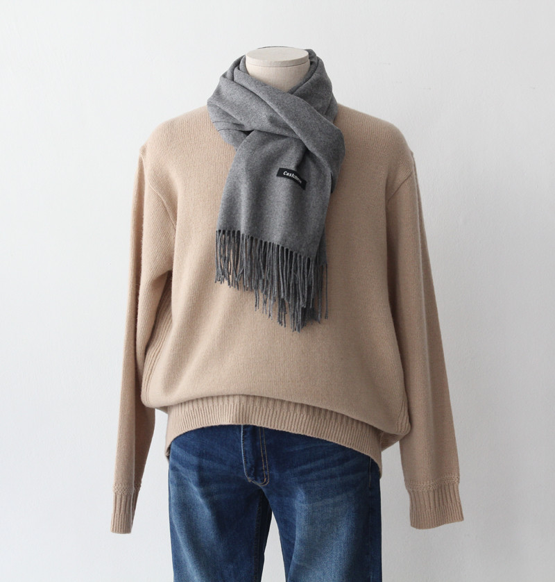 Cashmere wool basic muffler Couple Surgery Basic G