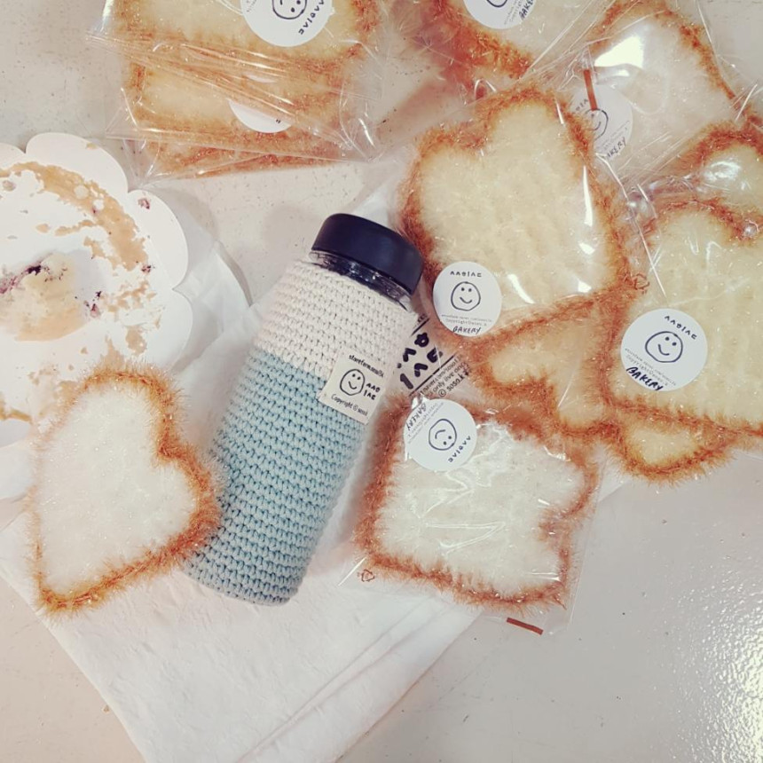 Scrubber Dish Washing Corny La-friendly loaf flour