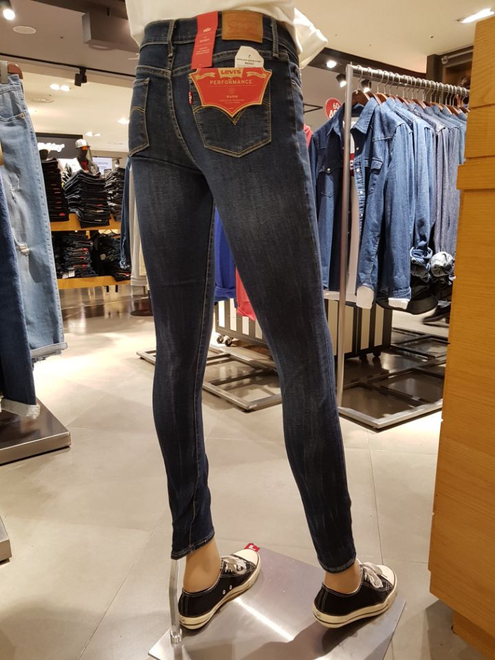 Korea Jeans Pants Levi's 711 Skinny Pit Worms L